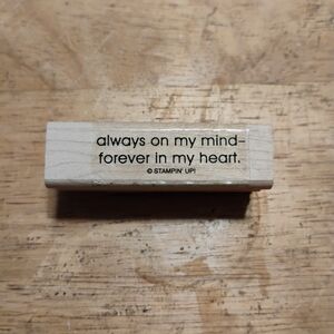 Stampin' Up! Always On My Mind Stamp